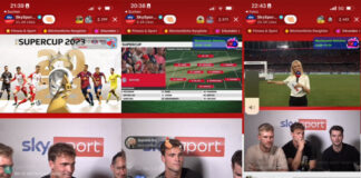 Innovative 9:16 Supercup Berichterstattung von Sky Sport Supercup: Sky und Vizrt arbeiten zusammen