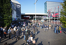 16 Prozent mehr Besucher auf der IBC 2023 IBC 2023 kurz vor der Eröffnung am Freitagmorgen