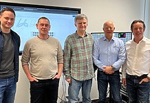 arkona kooperiert mit 4 Vision in Polen Neue Partnerschaft für Polen: Bartek Świąder, Tomek Owczarski, Paweł Fila, Wiggo Evensen, Erling Hedkvist (v.l.n.r.)