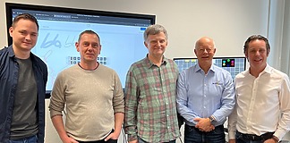 arkona kooperiert mit 4 Vision in Polen Neue Partnerschaft für Polen: Bartek Świąder, Tomek Owczarski, Paweł Fila, Wiggo Evensen, Erling Hedkvist (v.l.n.r.)