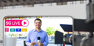 Telekom startet neuen 5G Live Video Production Service Neuer Telekom-Dienst: Live-TV mit 5G Network-Slicing