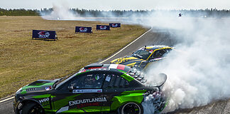 Drift Masters: Bilder mit Power, Speed und Action Eryk Goczal und Randalu Oliver bei den Drift Masters European Championship in Fallfors