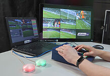 Neue Remote-Produktionsmöglichkeit für SLOMO.TV-Server Demonstration eines dezentralen Produktionsarbeitsplatzes ©SLOMO.TV