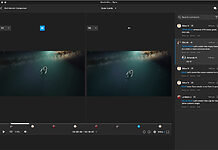 EditShare feiert 20 Jahre Innovation auf der NAB 2024 MediaSilo Versionsvergleiche bei geöffneter Kommentarschublade
