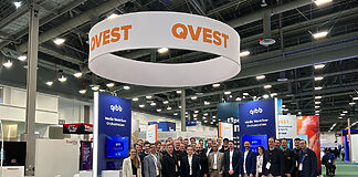 Qvest stellt neue GenAI-Angebote vor Qvest-Team vor Messestart auf der NAB 2024