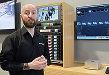 Blackmagic Design präsentiert DaVinci Resolve Replay-Lösung Darren Gosney zeigt die DaVinci Resolve Replay-Lösung auf der NAB 2024