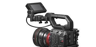 Canon mit neuer Cinema-Kamera EOS C400 und Cine-Servo-Objektiv Canon Cinema-Kamera EOS C400 mit RF-Bajonett ©Canon