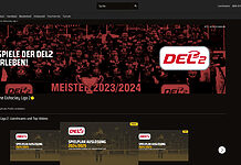 RIEDEL Networks unterstützt DEL2 Spielübertragung bei Sportdeutschland.TV Screenshot der Sportdeutschland.TV Webseite