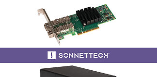 Sonnet sorgt für 25-Gigabit-Ethernet-Netzwerkkonnektivität am Mac Twin25G Thunderbolt Adapter und der Twin25G PCIe Karte von Sonnet
