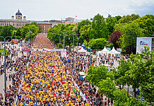 Wings for Life: Red Bull Media House setzt auf Cloud Broadcasting Teilnehmer laufen beim Wings for Life World Run 2024 in Wien, Österreich am 05. Mai 2024