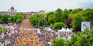 Wings for Life: Red Bull Media House setzt auf Cloud Broadcasting Teilnehmer laufen beim Wings for Life World Run 2024 in Wien, Österreich am 05. Mai 2024