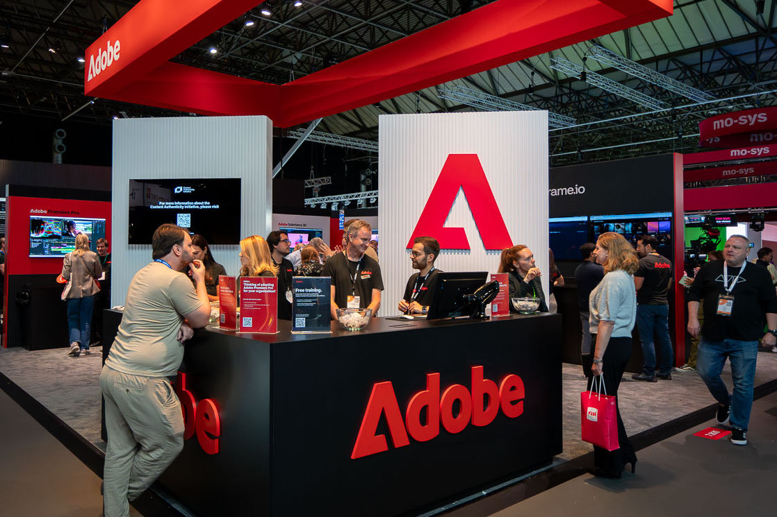 Stand von Adobe auf der IBC 2024