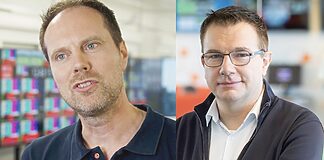 Lawo lädt zu IBC Breakfast Sessions ein Bart Lucassen (HBS) und Frederic Borchart (RTL Belgien)