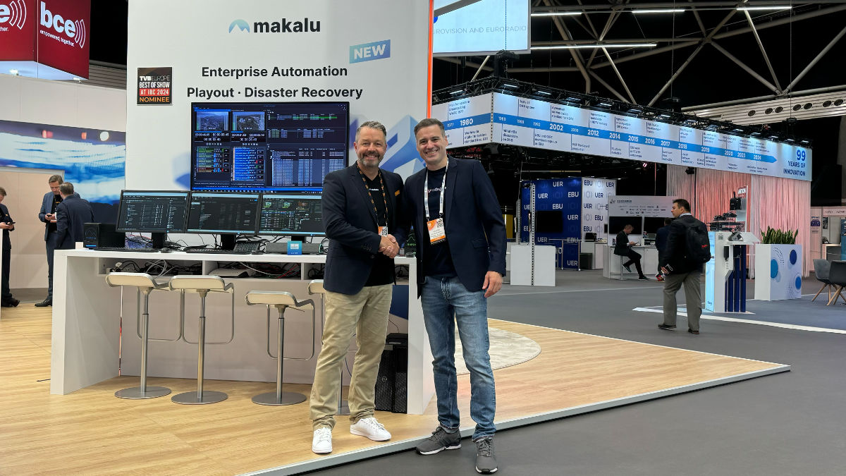 Frank Mistol (li.) und Karsten Schragmann auf der IBC 2024