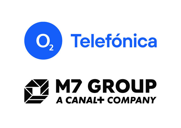 Logos von o2 telefonica und M7