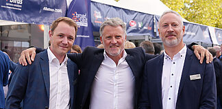 Broadcast Solutions: (v.l.) Maarten Carpentier, Rainer Kampe, Pierre Mestrez