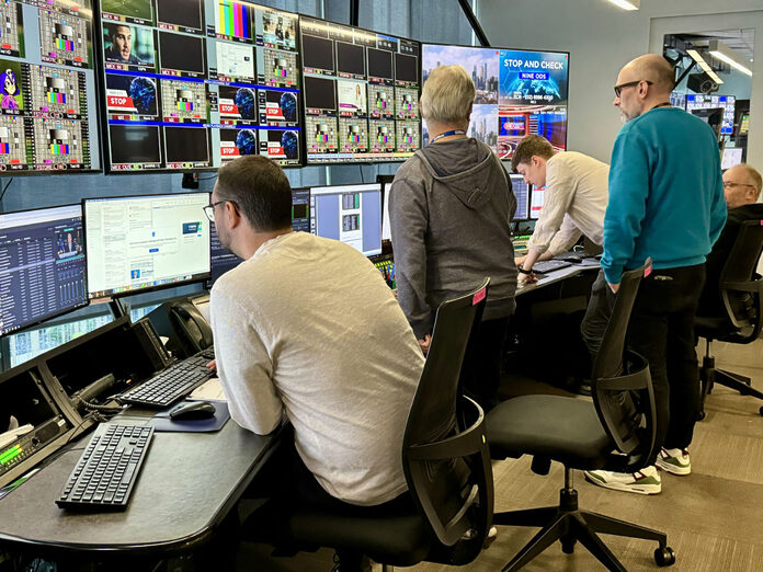 Control Room von Channel 9 in Melbourne