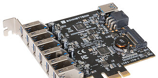 Sonnet USB PCIe-Karte mit sieben Anschlüssen vorgestellt Allegro 7-Port USB 3.2 Gen 1 Type A PCIe-Karte, Sonnet