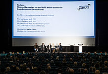 Deutscher Produzententag 2025: Filmwirtschaft fordert Reformen „Berliner Runde“ mit Thomas Hacker, FDP, Martin Rabanus, SPD, Michael Sacher, Bündnis90/Die Grünen sowie Dr. Christiane Schenderlein, CDU