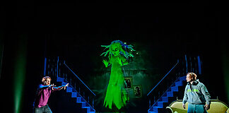 „The Canterville Ghost“ setzt auf Remote-Performance-Technologie „The Canterville Ghost“ von Oscar Wilde: Der 3D-animierte Geist erwachte live auf der Bühne zum Leben, gesteuert aus 400 Kilometern Entfernung per Motion-Capture-Anzug.