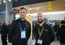 Blackmagic Design auf der ISE 2025 – AV trifft Broadcast Stuart Ashton, Director EMEA (li.) und Darren Gosney, Product Specialist Manager EMEA von Blackmagic Design