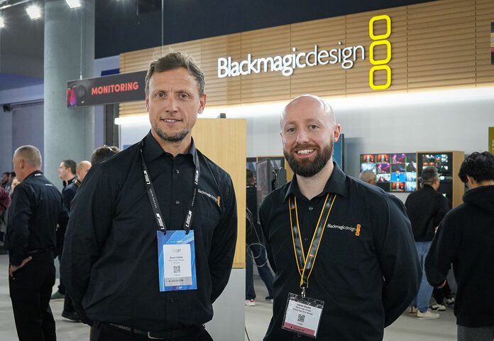 Stuart Ashton, Director EMEA (li.) und Darren Gosney, Product Specialist Manager EMEA von Blackmagic Design