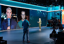 LiveU ersetzt Ü-Wagen bei ProSiebenSat.1 :newstime Studio während einer Live-Schalte