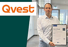 Qvest erhält ISO-Zertifizierungen für Qualität, Umwelt und IT-Sicherheit Moritz Helmchen, CISO und Principal bei Qvest mit den neuen Zertifizierungen