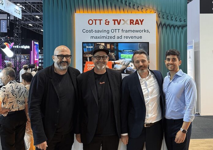 Qvest- und AgileTV-Team auf der CABSAT 2025 ©AgileTV
