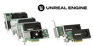 Matrox Video: Unreal Engine Plug-in für SDI und ST 2110 Karten Die Matrox Video SDI- und ST 2110-Karten bieten flexible I/O-Konfigurationen für UHD- und 8K-Workflows – jetzt mit Unreal Engine Plug-in-Support