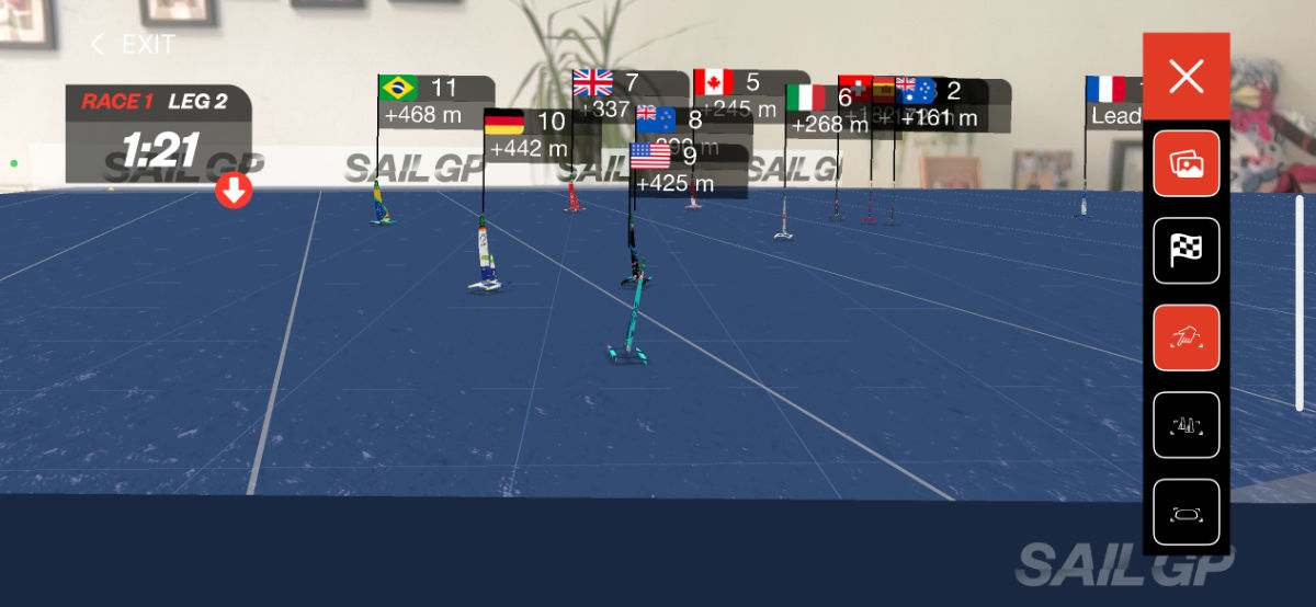 SailGP AR-Anwendung