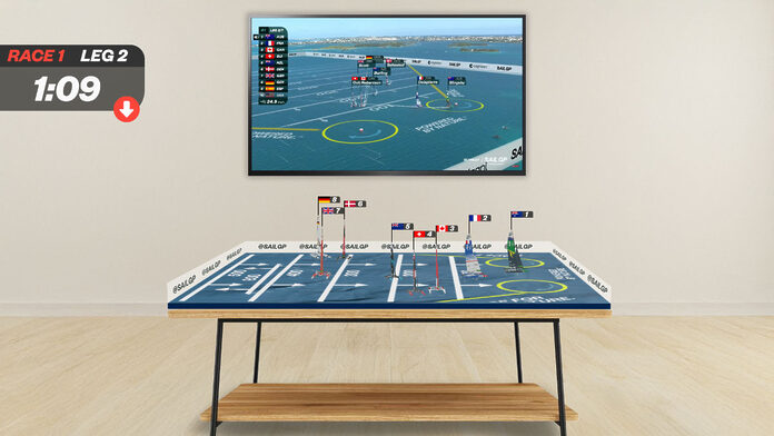 AR-Funktion der SailGP-App