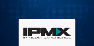 Der IPMX-Standard: Technik, Vorteile, Grenzen IPMX Logo auf blauem Hintergrund