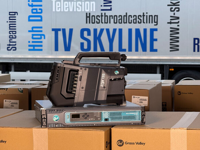Eine LDX 135 von Grass Valley – Teil der neuen UHD/HDR-Kameraflotte bei TV Skyline.