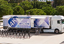 Griechenlands leistungsstärkster Ü-Wagen im Technik-Check Der UHD5 von View Master Events ist Griechenlands modernster Ü-Wagen – ausgestattet mit bis zu 16 LDX 98 Kameras für native 4K-HDR-Produktionen.