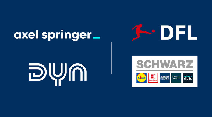 Logos von Dyn, axel springer, dfl und der Schwarz-Guppe