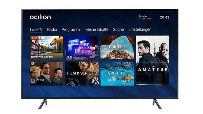 ocilion Inhalte auf Smart TV