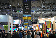 ISE 2026: Neue Impulse für die AV-Branche ISE: Messehalle in Barcelona
