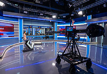 Vom Umzug zum Umbruch: Rustavi 2 modernisiert Newsroom und Archiv Studio von Rustavi 2