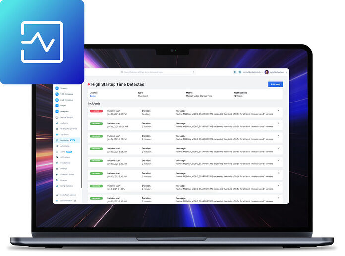 Bitmovin Observability Videoanalyse