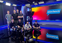 Ross Artimo gibt DACH-Debüt bei münchen.tv Kameraroboter Artimo im Studio von münchen.tv