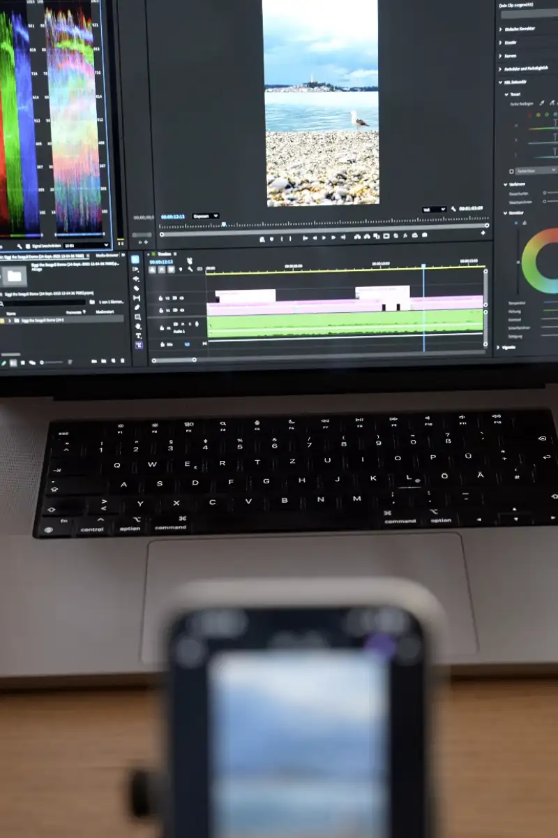 Exportfunktion von Premiere für iPhone