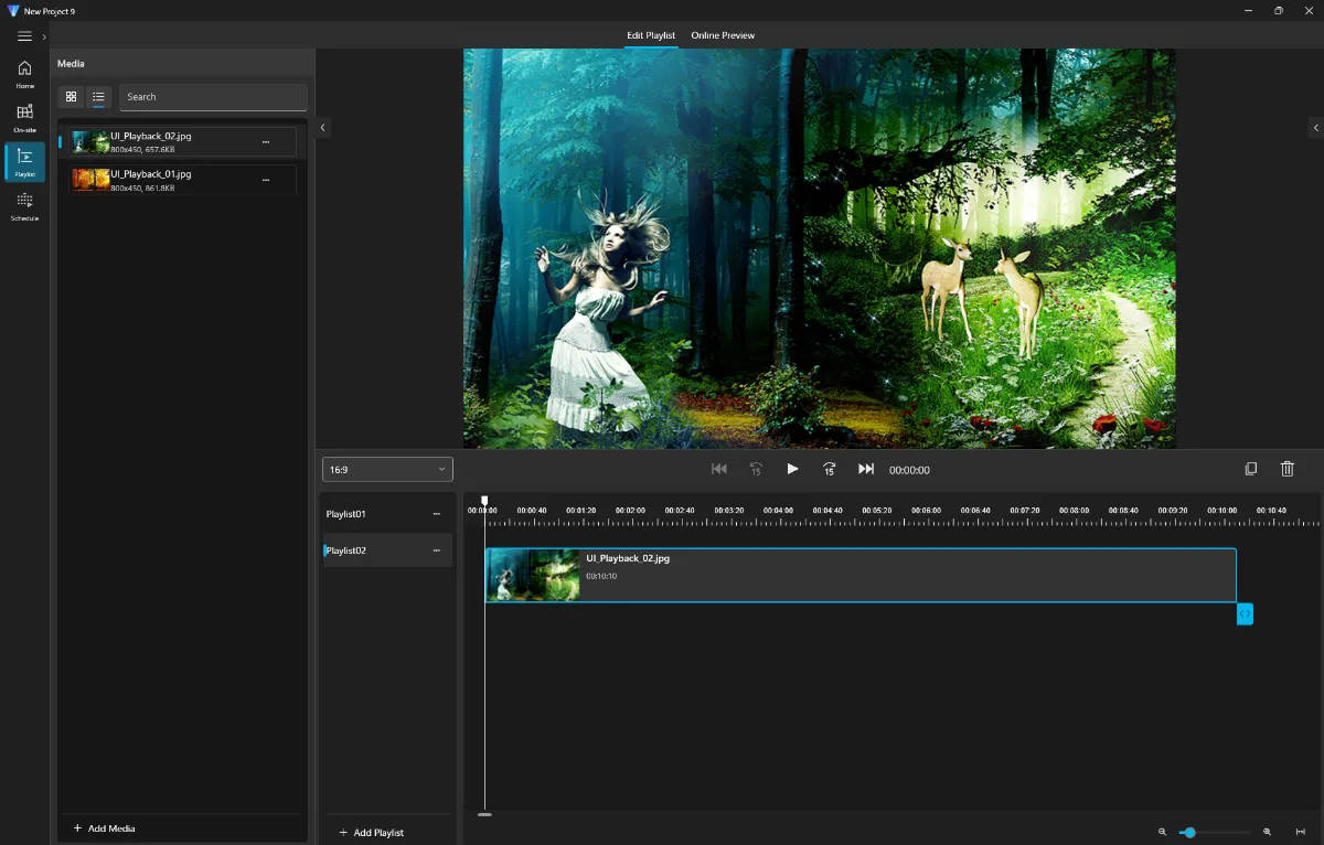 Timeline Editor, VSS