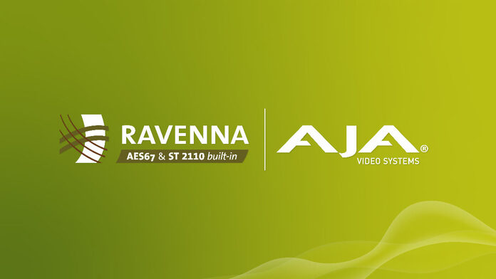 AJA_PR_Graphic_v01 AJA setzt auf RAVENNA