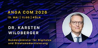 ANGA COM 2026: Digitalminister Wildberger hält Keynote