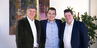 Neue Einheit für Beratung und Systemarchitektur Führungsteam von Broadcast Solutions Connect: Martin Schwöri, Maximilian Breder, Bernhard Steinhoff
