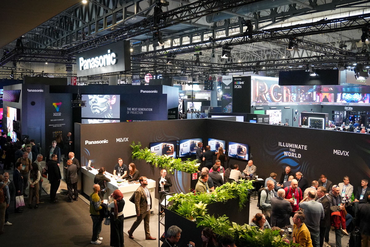 Panasonic Stand in Halle 3 auf der ISE