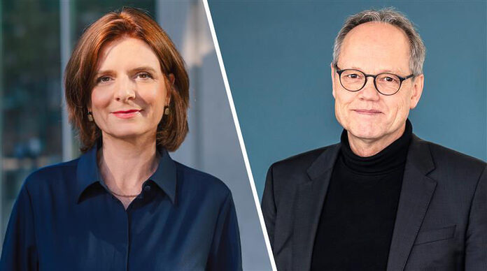 WDR Fernsehen wird technisch aus Baden-Baden abgespielt Dr. Katrin Vernau und Kai Gniffke